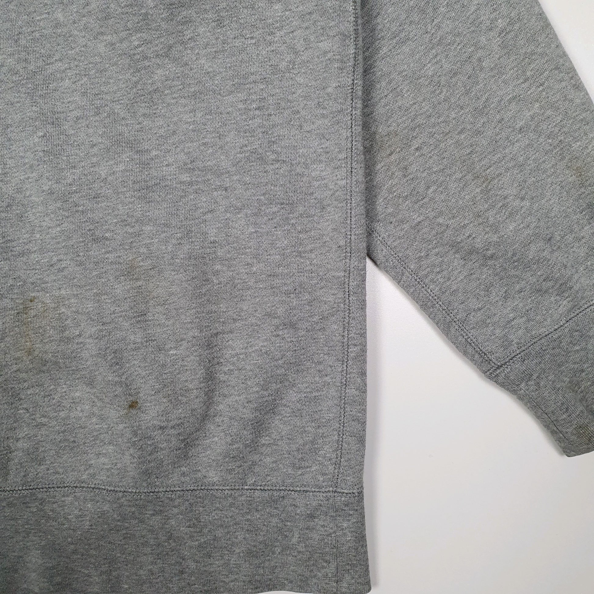 Mens Grey Nike Connectivity College Lacrosse Quarter Zip Jumper