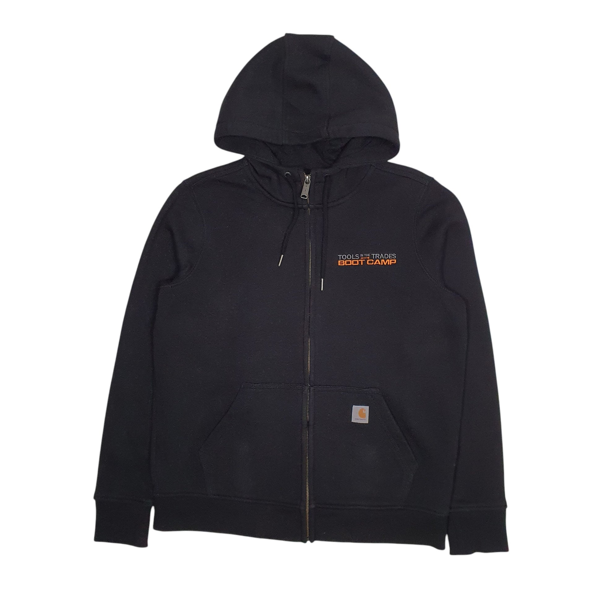 Womens Black Carhartt Hoodie Full Zip Jumper