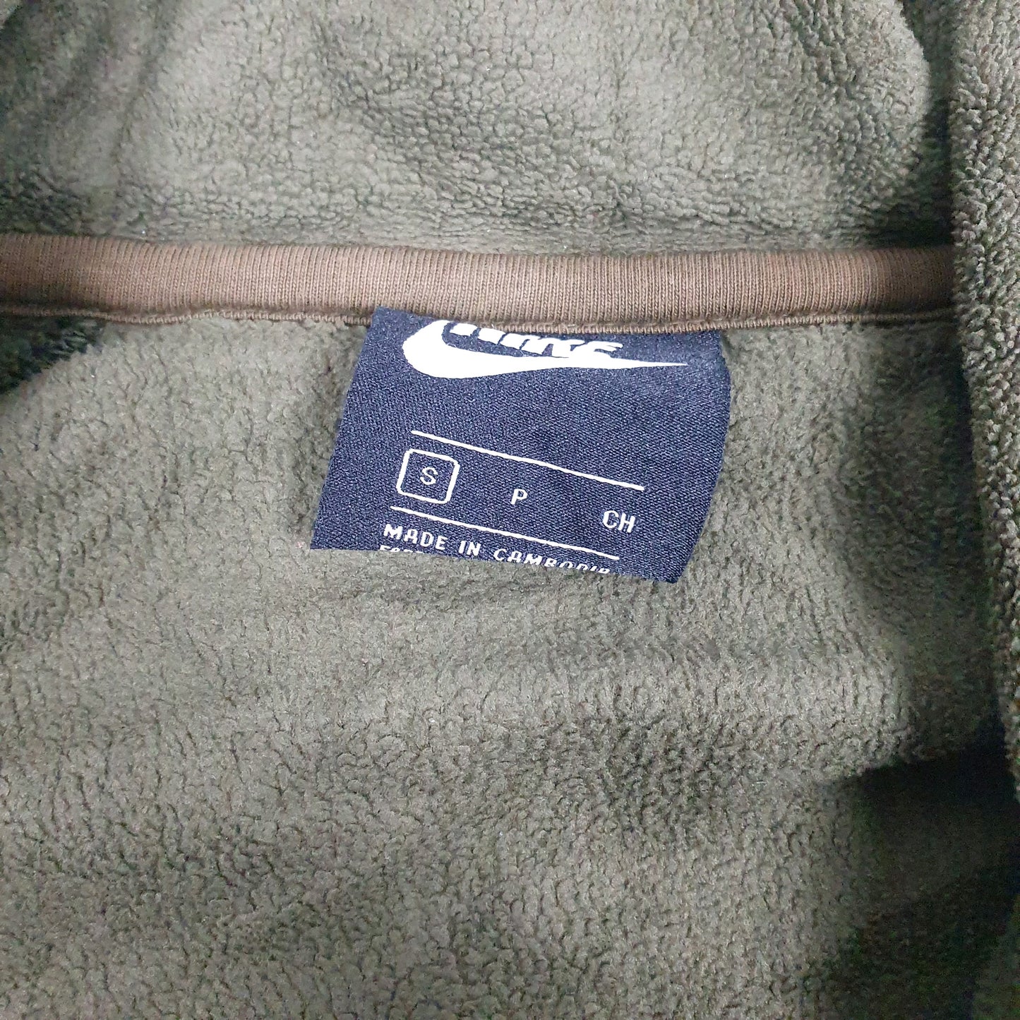 Mens Green Nike  Full Zip Jumper