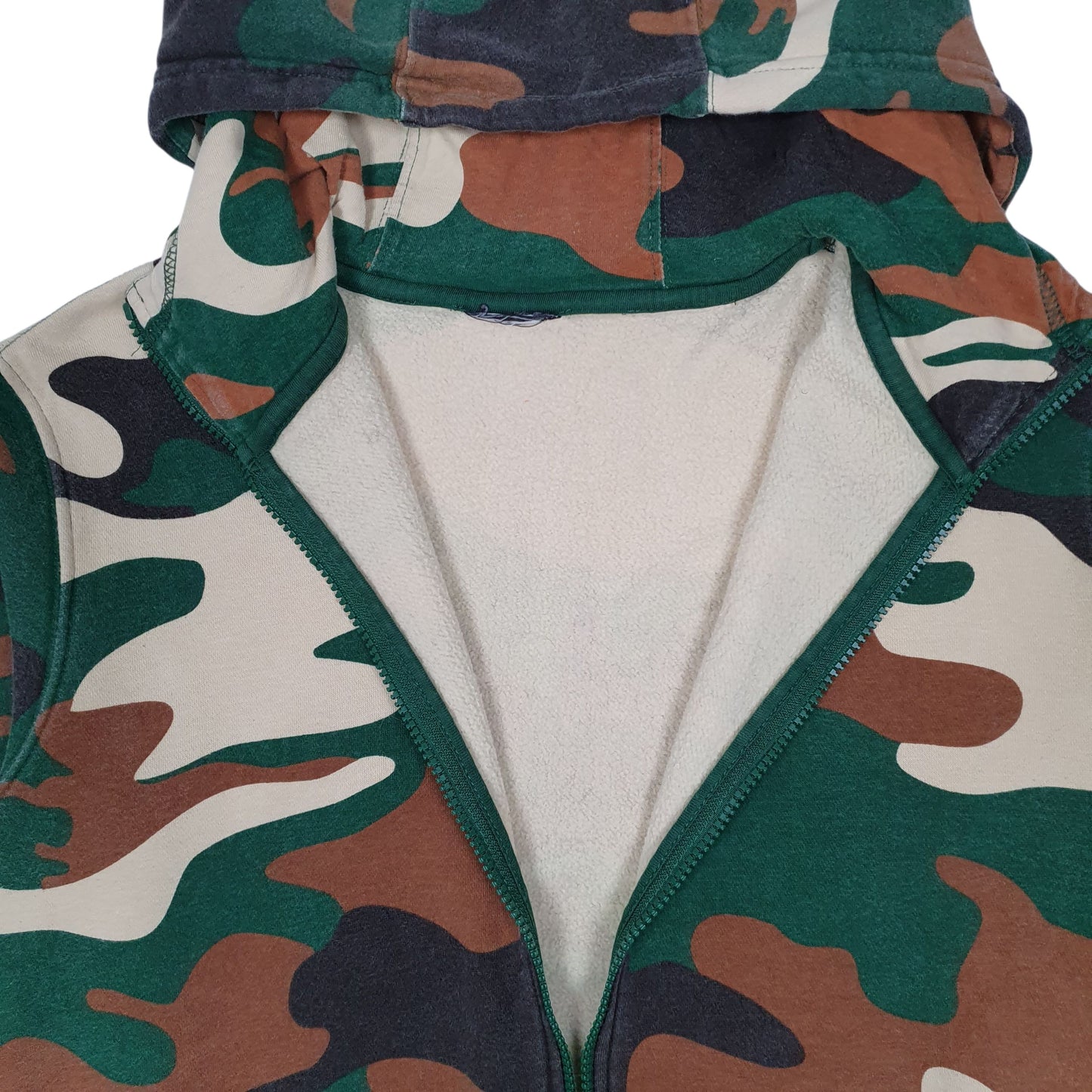 Mens Green Nike Camo Camouflage Tech Full Zip Jumper