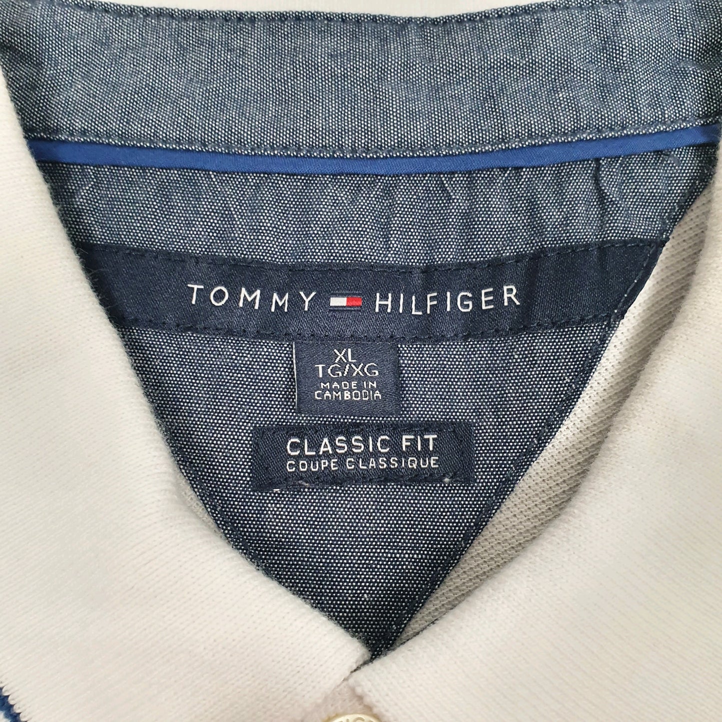 Mens White Tommy Hilfiger   Polo Shirt