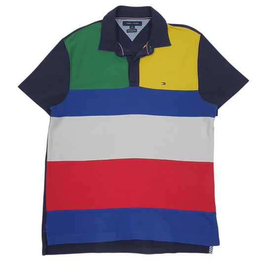 Mens Blue Tommy Hilfiger  Short Sleeve Polo Shirt