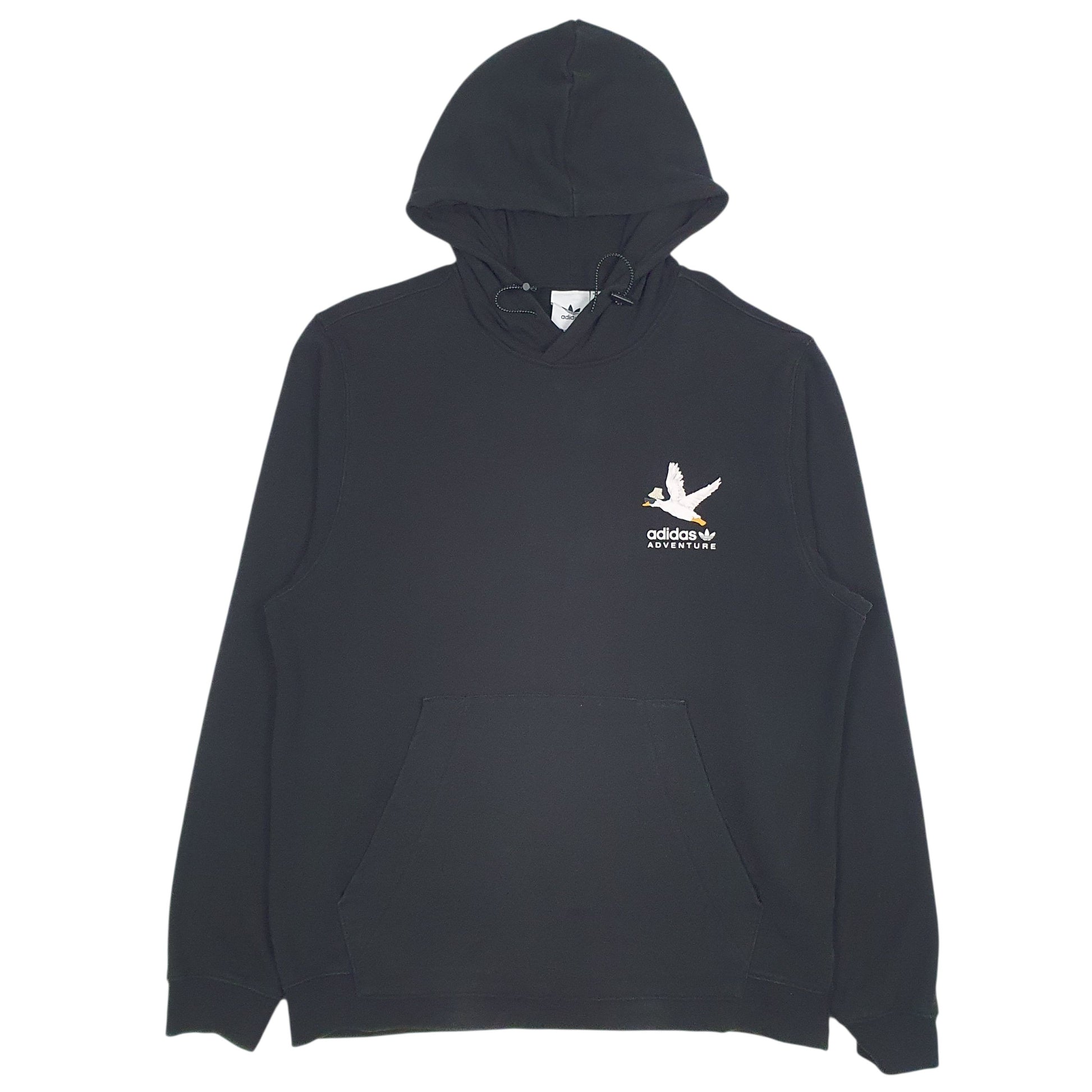 Mens Black Adidas  Hoodie Jumper
