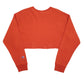 Mens Orange Champion Crop Top Reverse Weave Crewneck Jumper