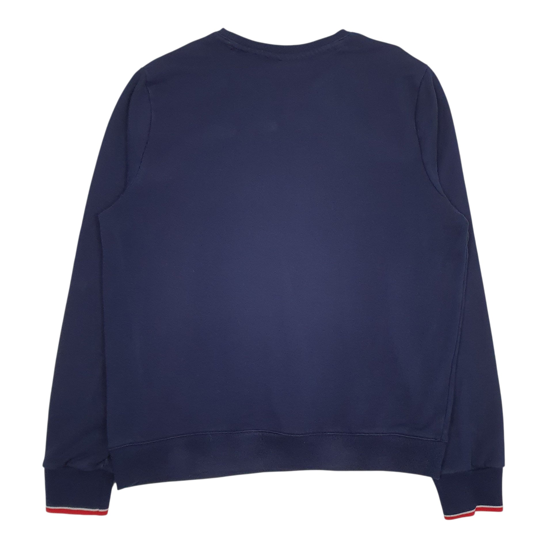 Mens Navy Fila  Crewneck Jumper
