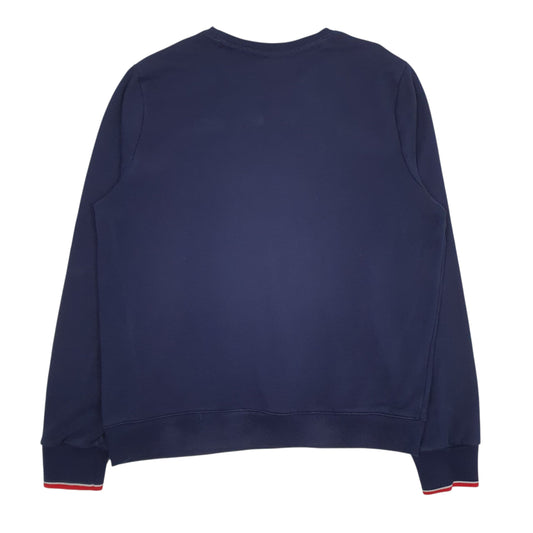 Mens Navy Fila  Crewneck Jumper