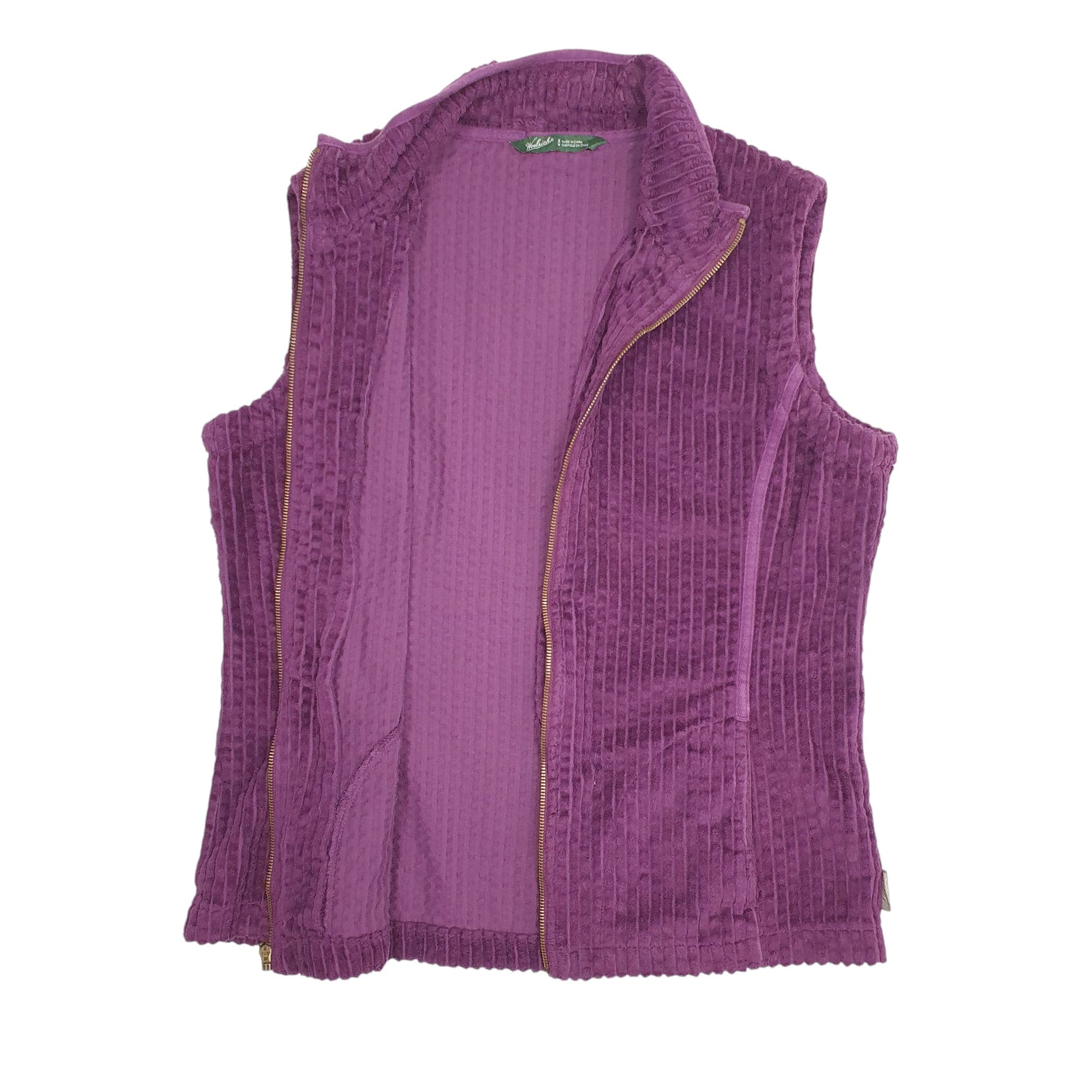 Womens Purple Woolrich Corduroy Gilet Jumper