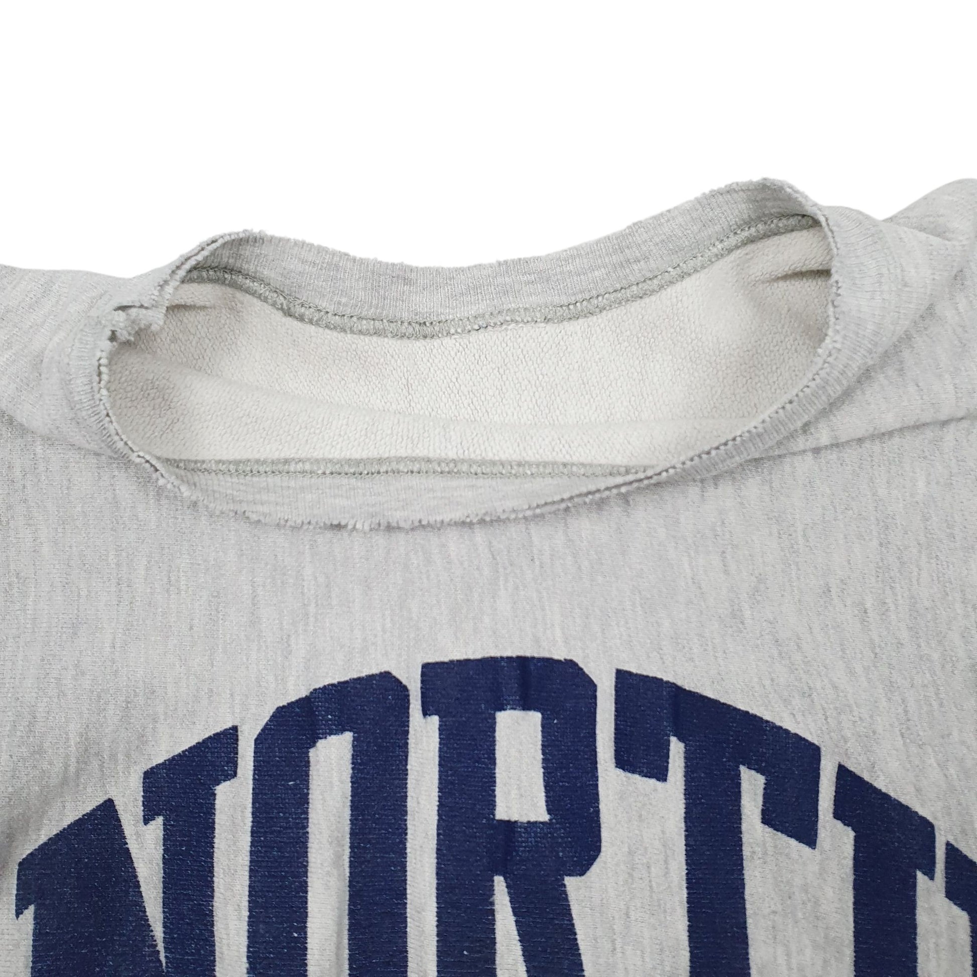 Mens Grey Champion Vintage Reverse Weave Crewneck Jumper