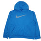 Mens Blue Nike Therma Fit Hoodie Jumper