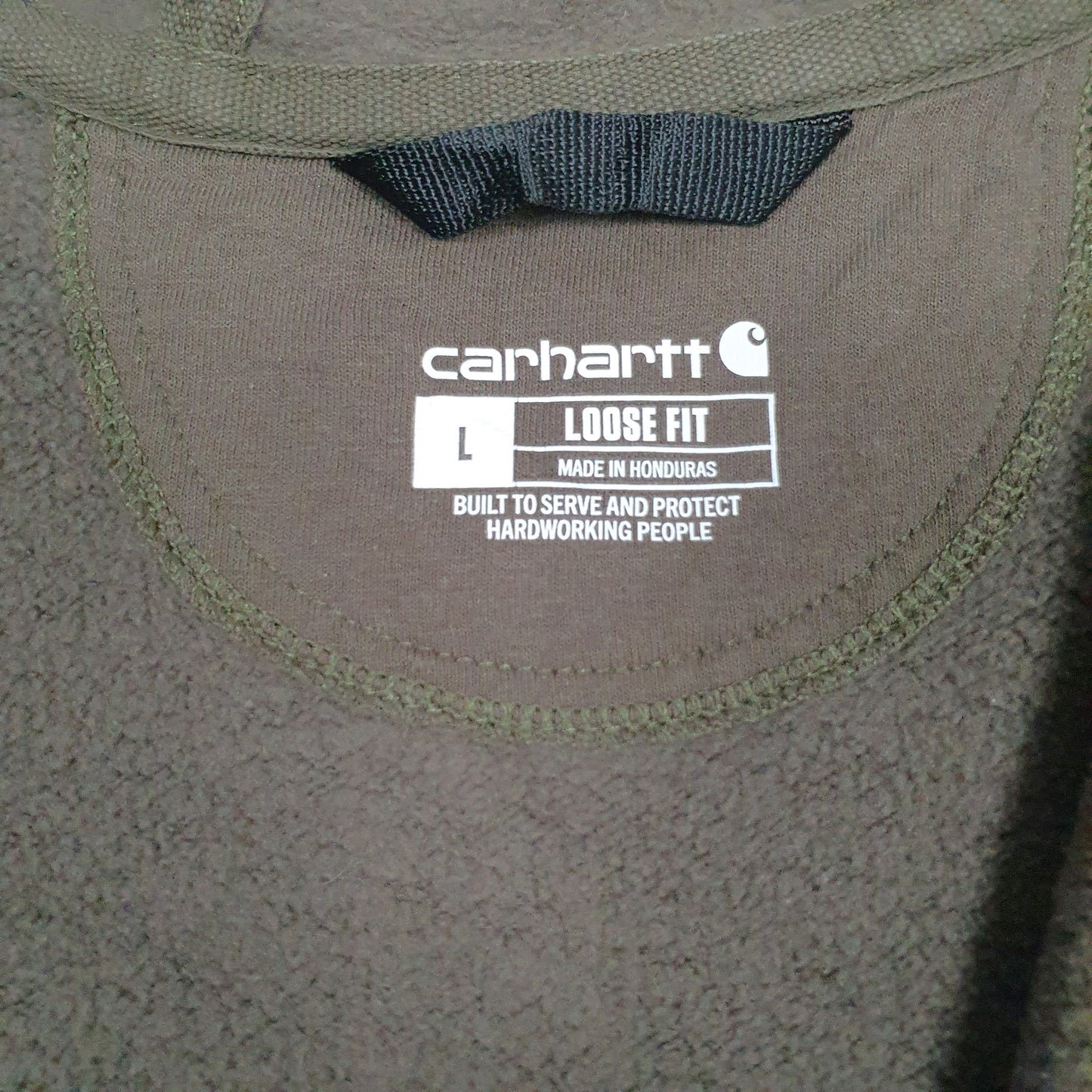 Mens Green Carhartt  Full Zip Jumper