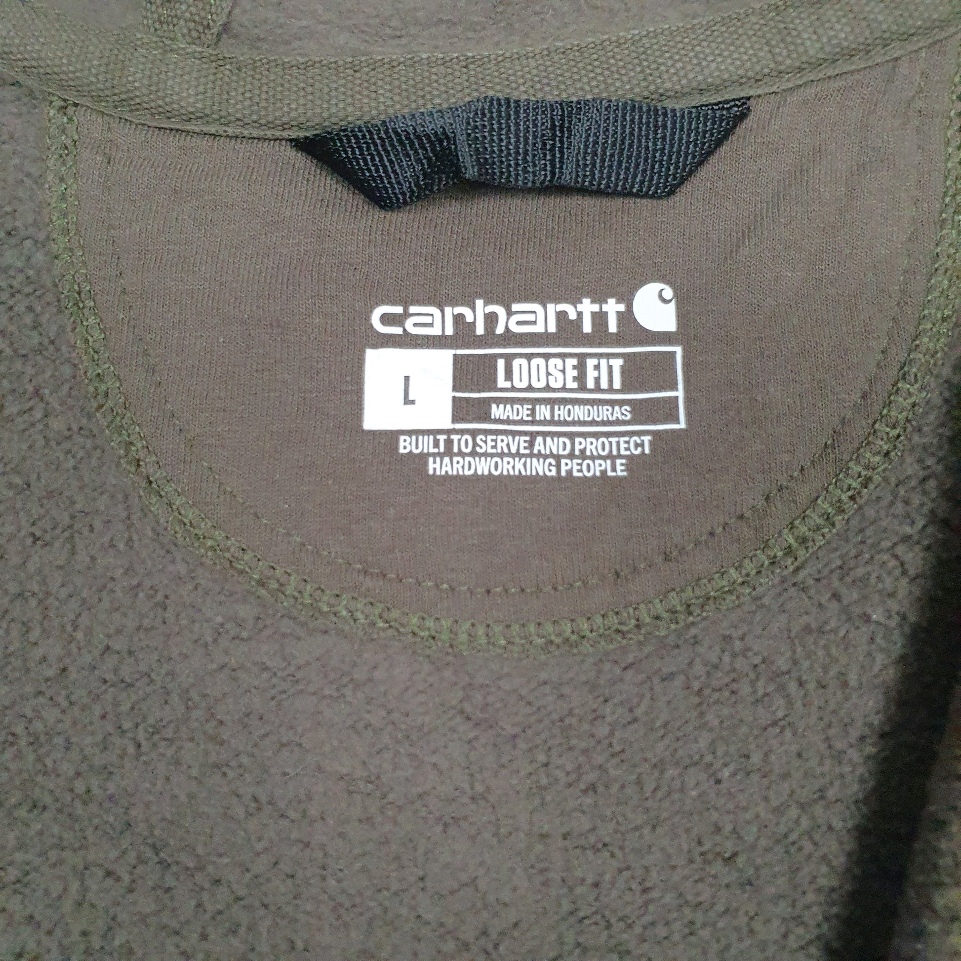 Mens Green Carhartt  Full Zip Jumper