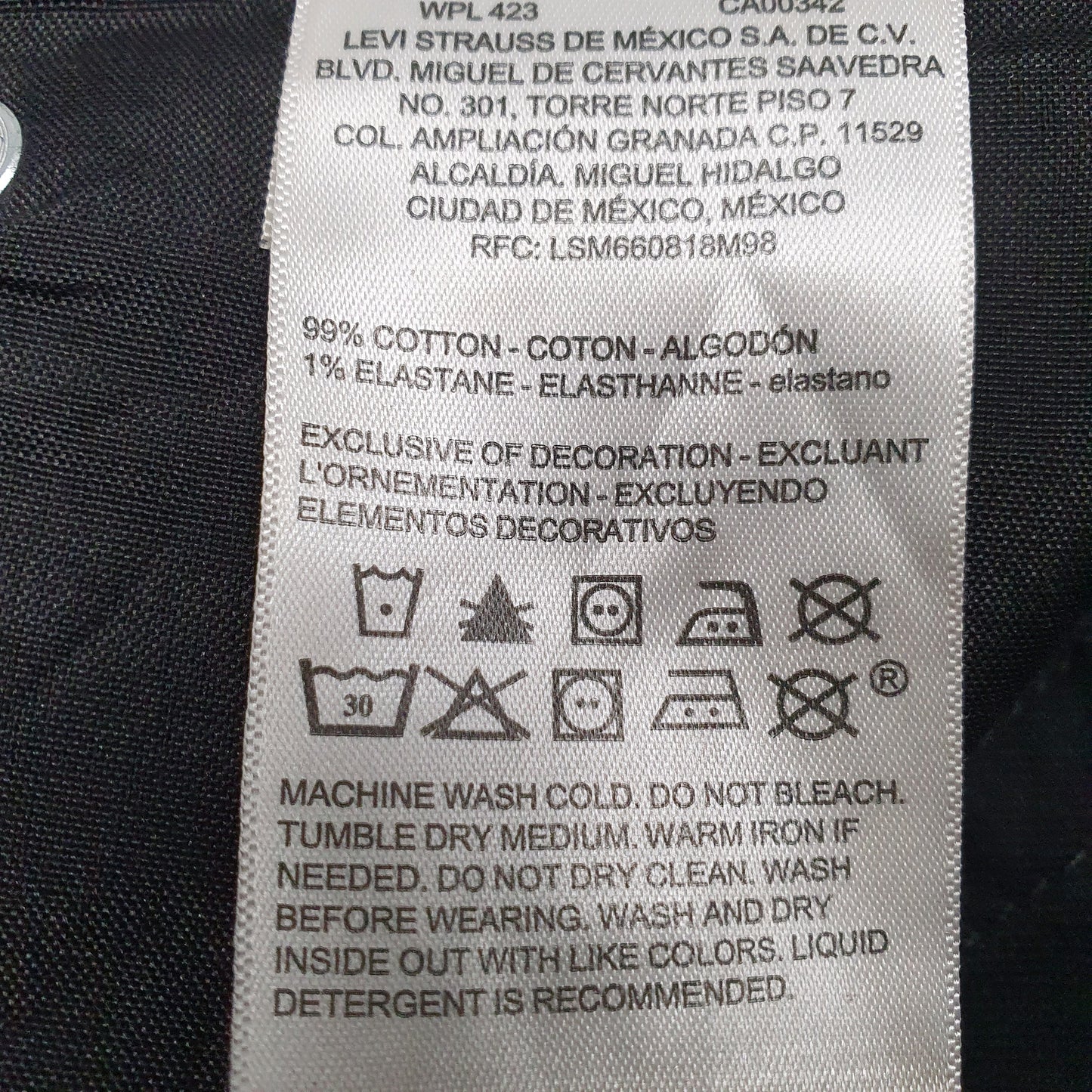 Mens Black Levis   Jeans