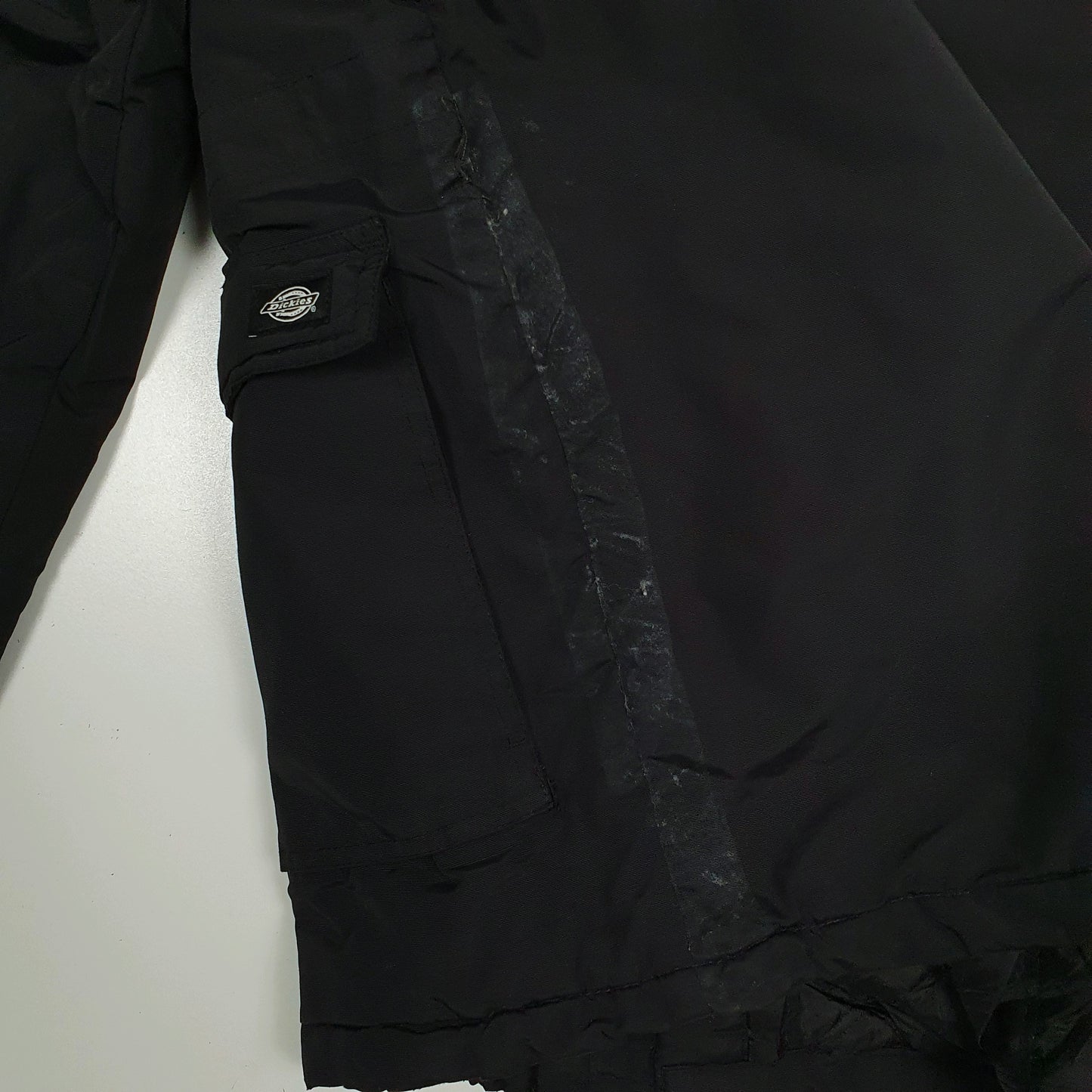 Mens Black Dickies  Full Zip Coat