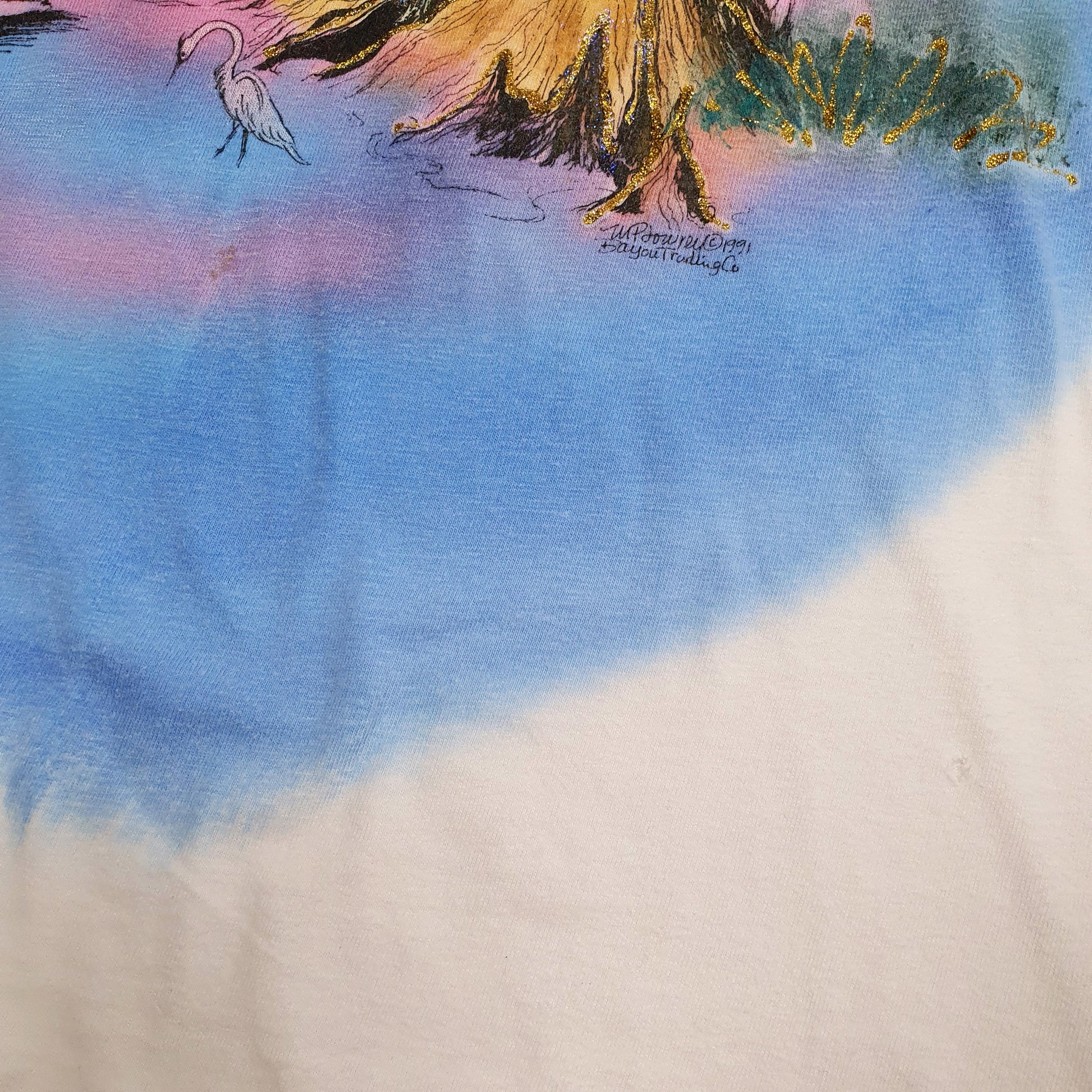 Mens White Hanes Single Stitch Vintage 90s  T Shirt