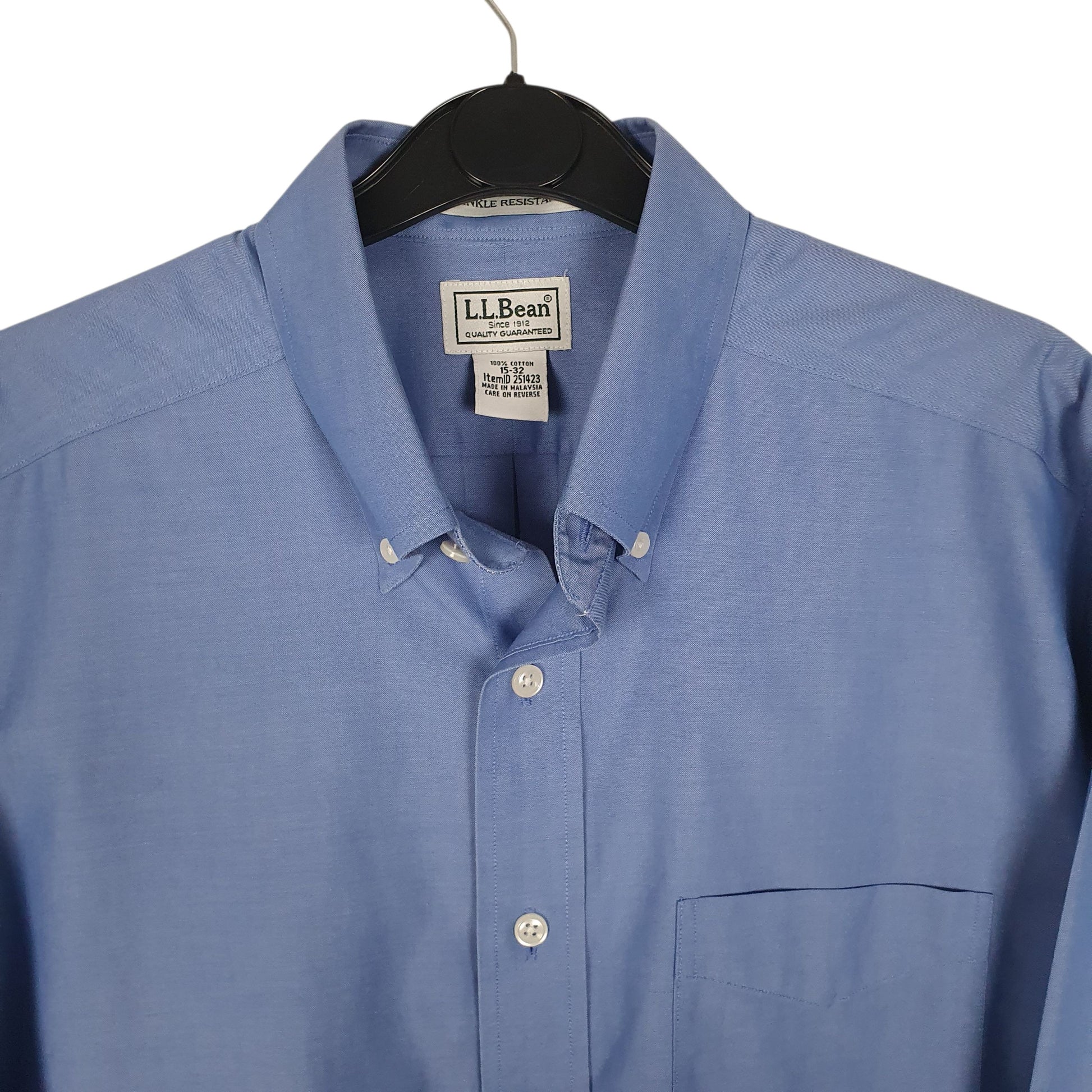 Mens Blue L.L.Bean   Shirt