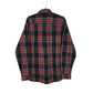 Mens Black L.L.Bean Thick Flannel Plaid  Shirt
