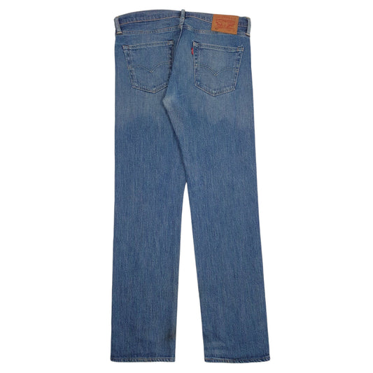 Mens Blue Levis White Oak Cone Denim  Jeans