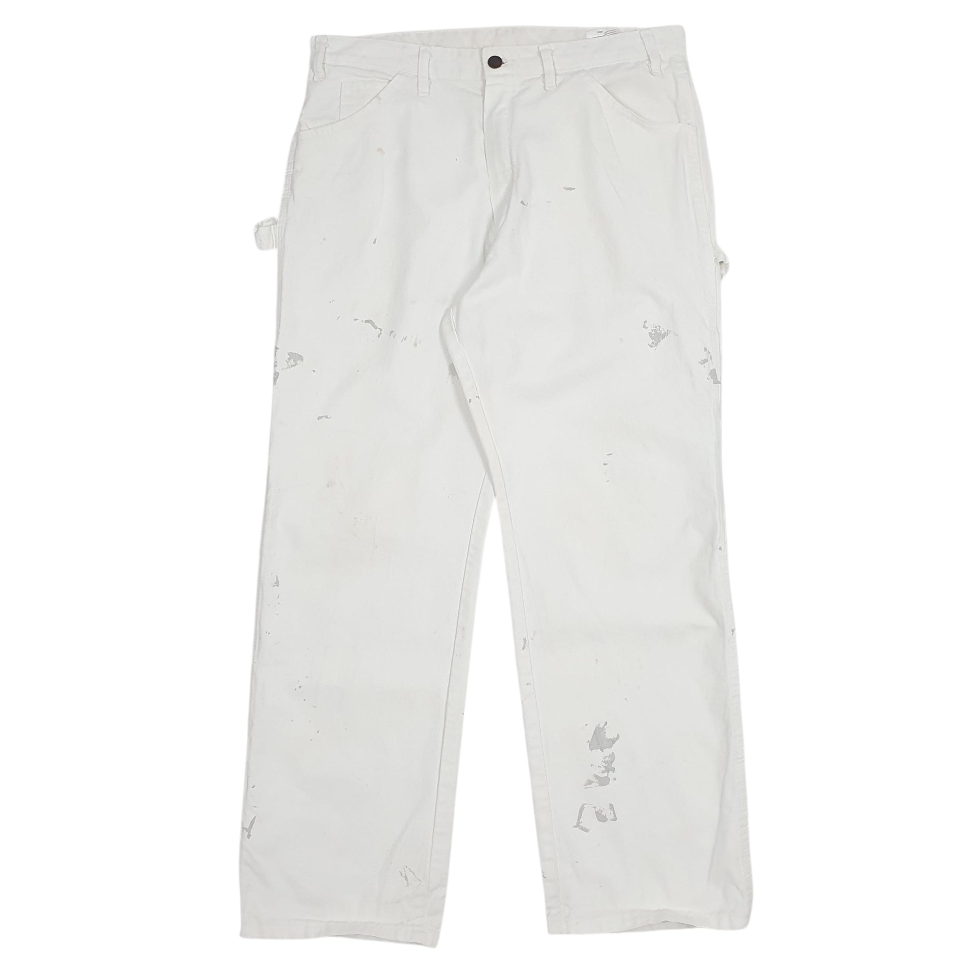 Mens White Dickies  Carpenter JeansW36 L30