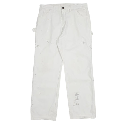 Mens White Dickies  Carpenter JeansW36 L30