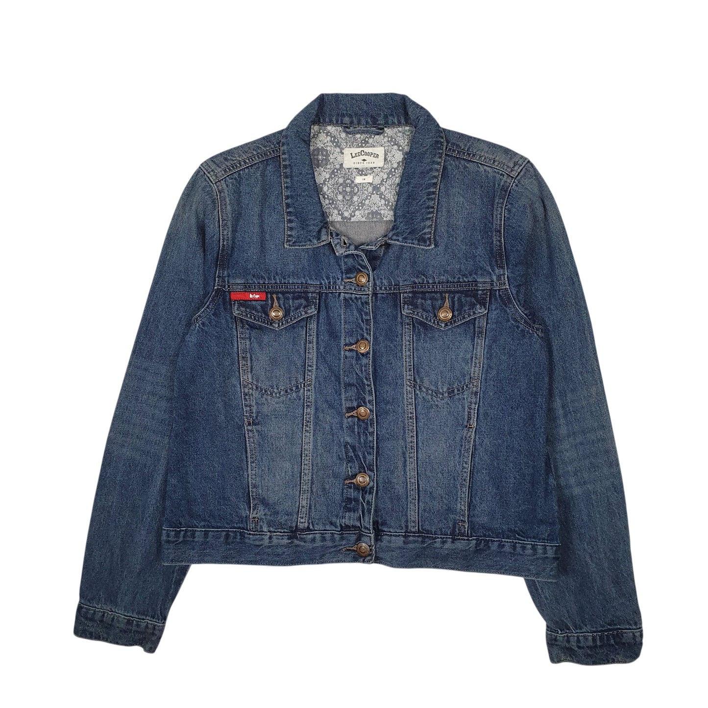 Womens Blue Lee Cooper Type 3 Trucker  Coat