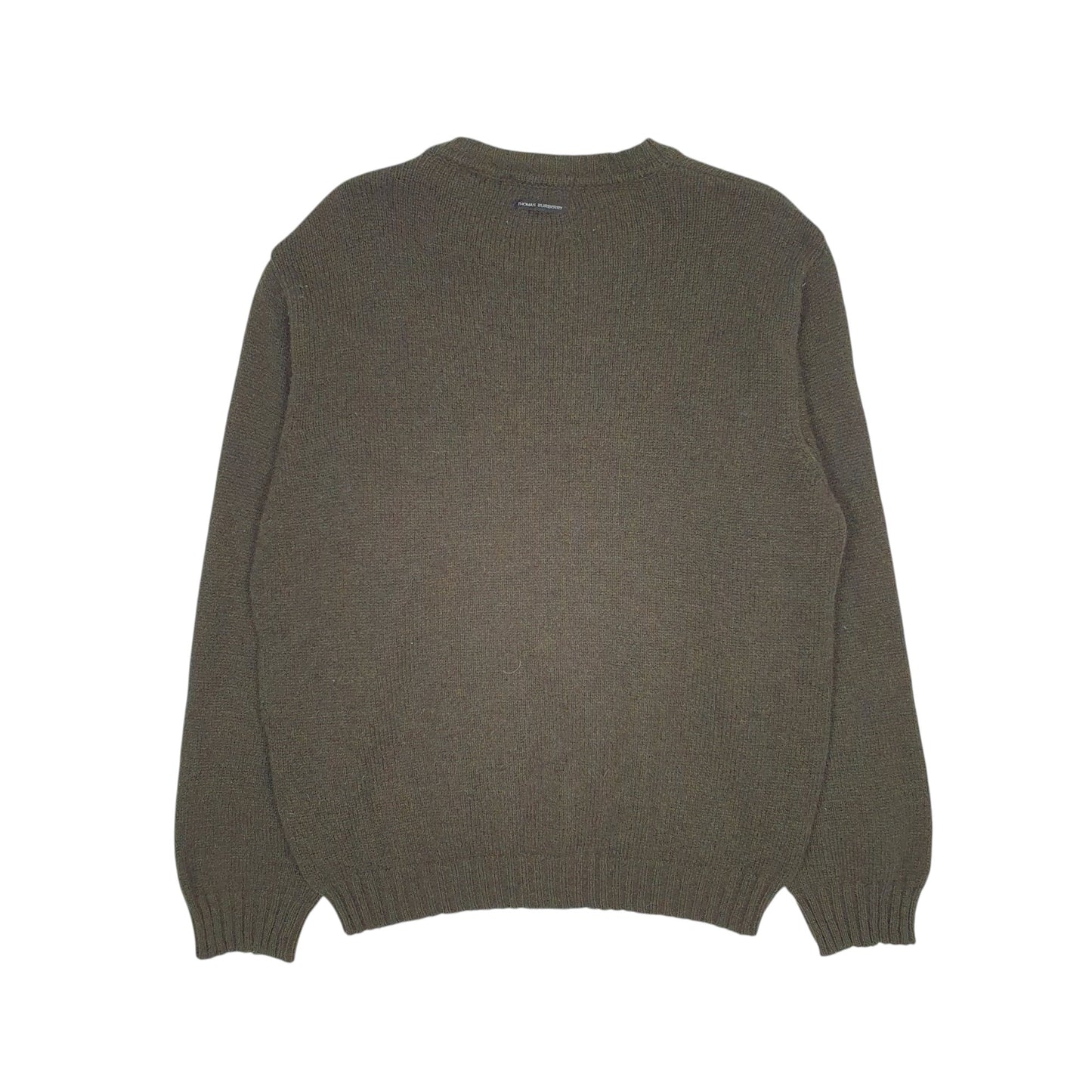 Mens Green Burberry  Crewneck Jumper