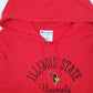 Womens Red Champion Illinois University Hoodie Jumper