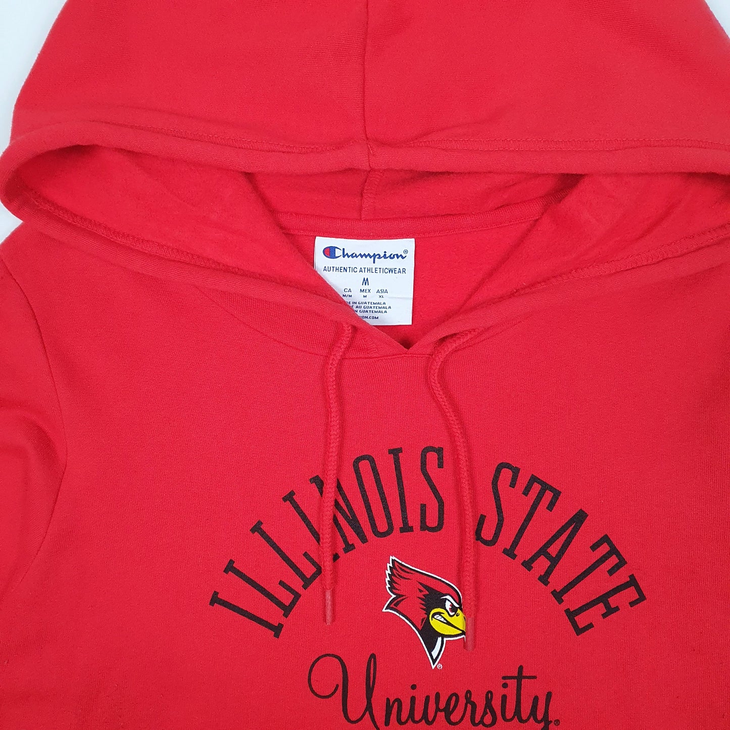 Womens Red Champion Illinois University Hoodie Jumper