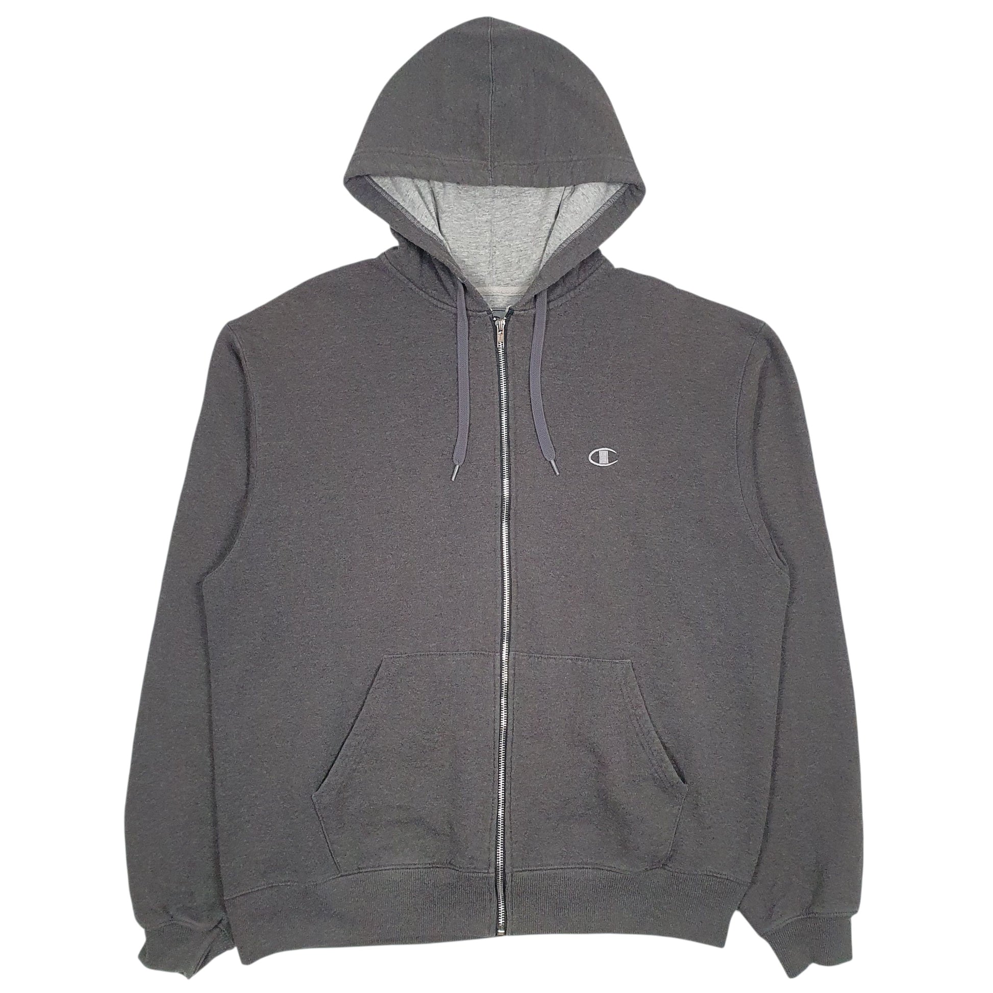 Mens Grey Champion  Full Zip Jumper