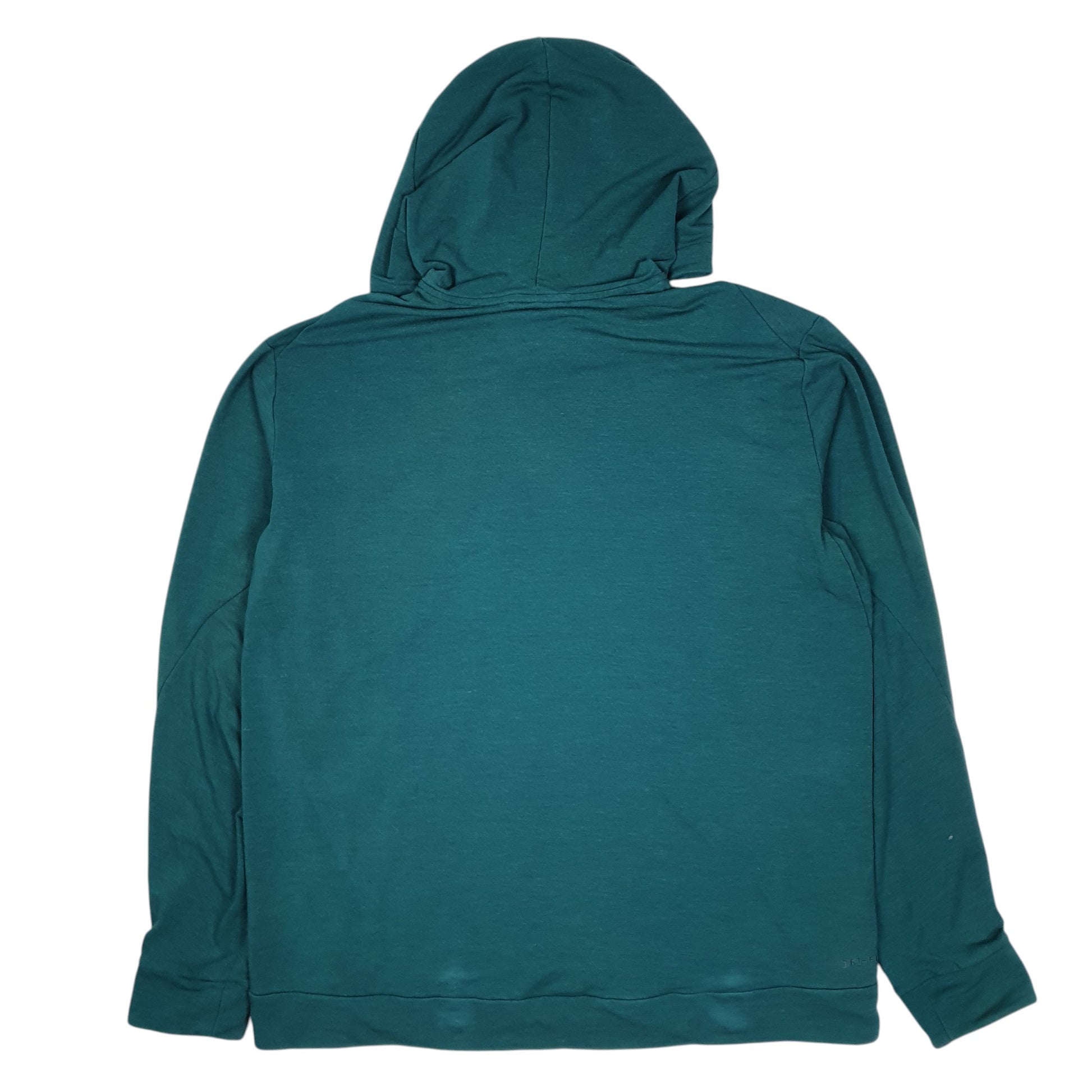 Mens Green Nike Lightweight Dri Fit Hoodie Jumper