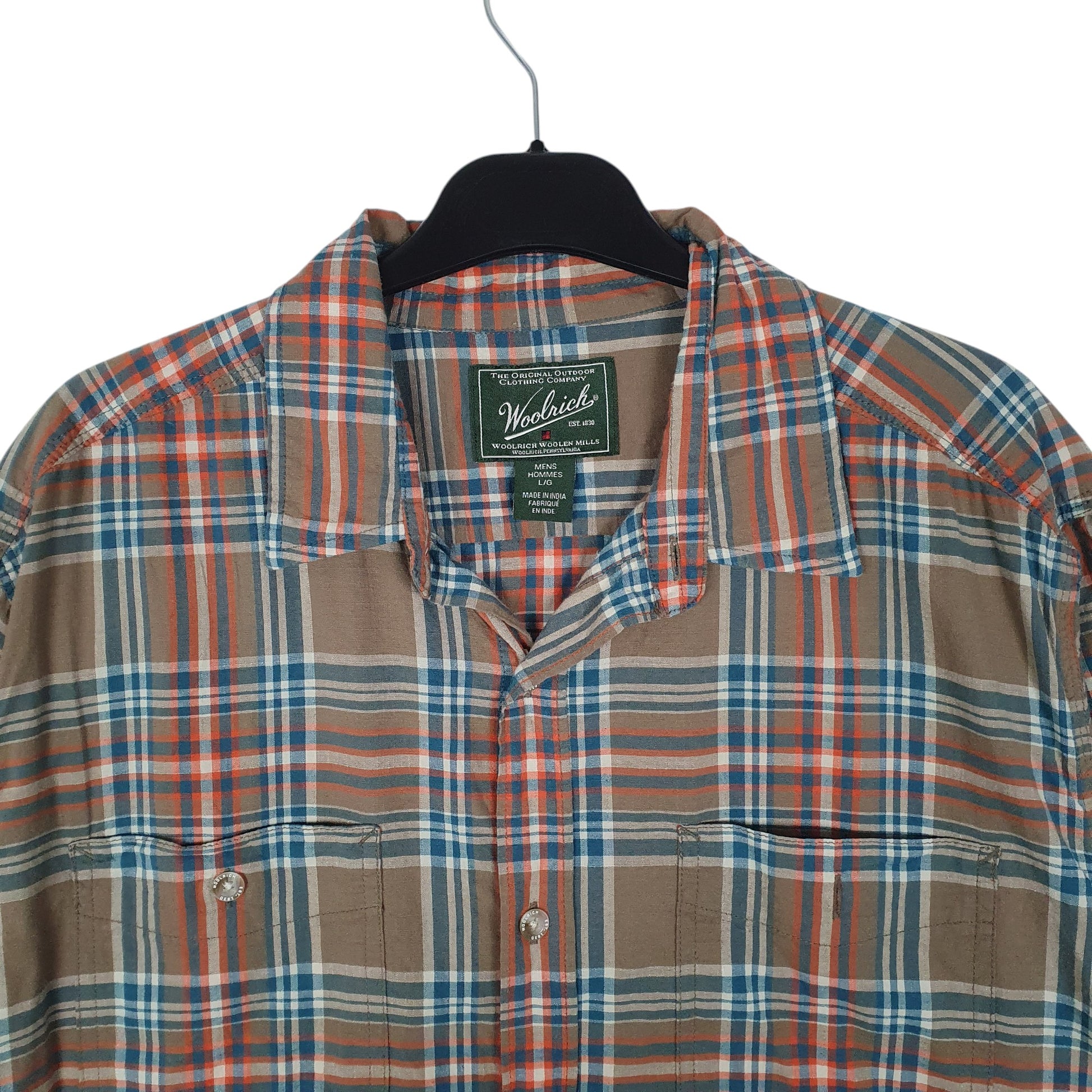 Mens Green Woolrich   Shirt