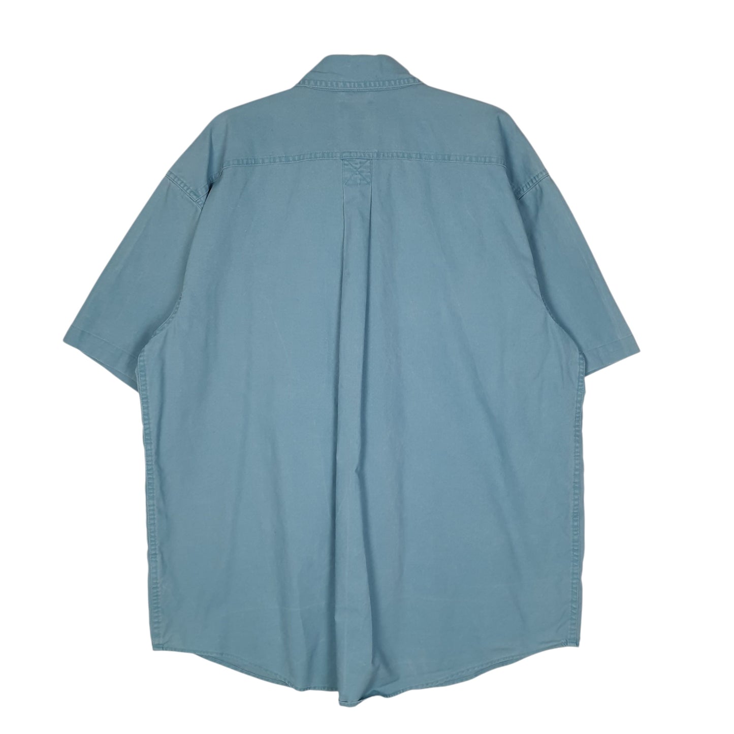 Mens Blue L.L.Bean Sunwashed Canvas  Shirt