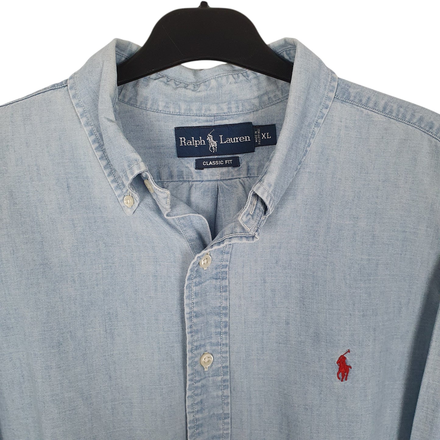 Mens Blue Ralph Lauren Denim  Shirt