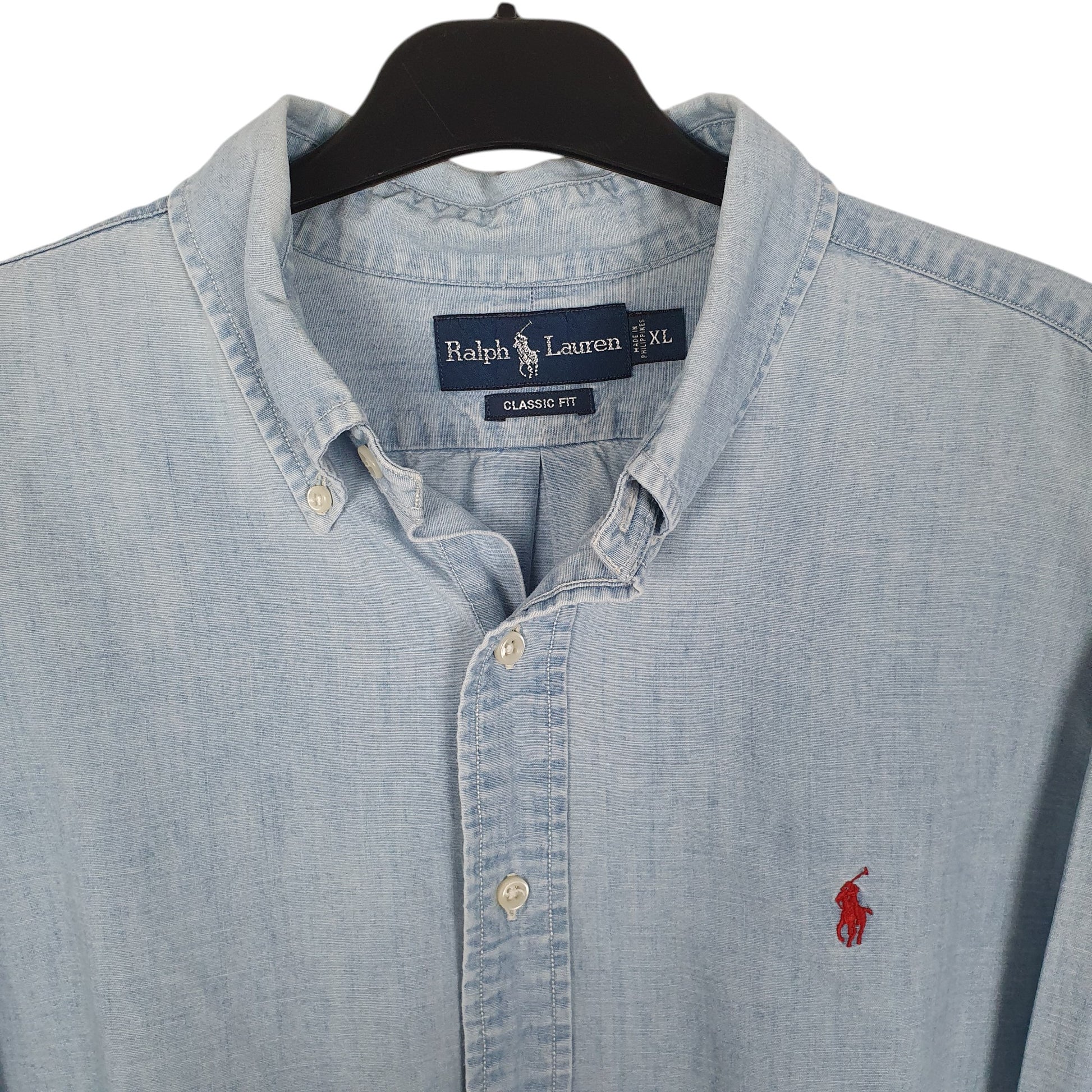 Mens Blue Ralph Lauren Denim  Shirt