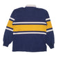 Mens Navy Barbarian Rugby Vintage Crewneck Polo Shirt
