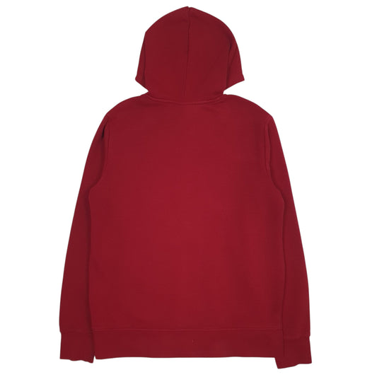 Mens Red Reebok Spellout Hoodie Jumper