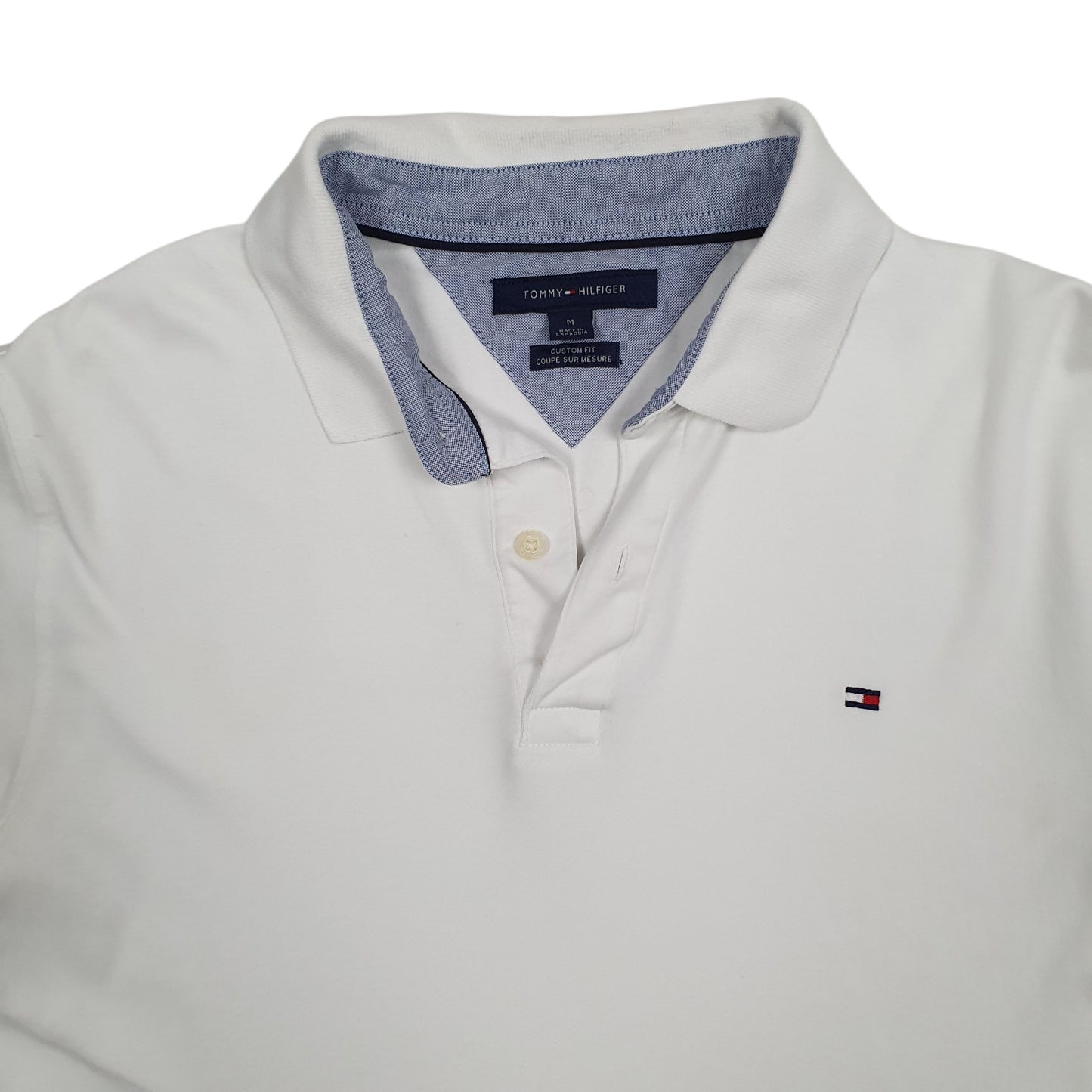 Mens White Tommy Hilfiger   Polo Shirt