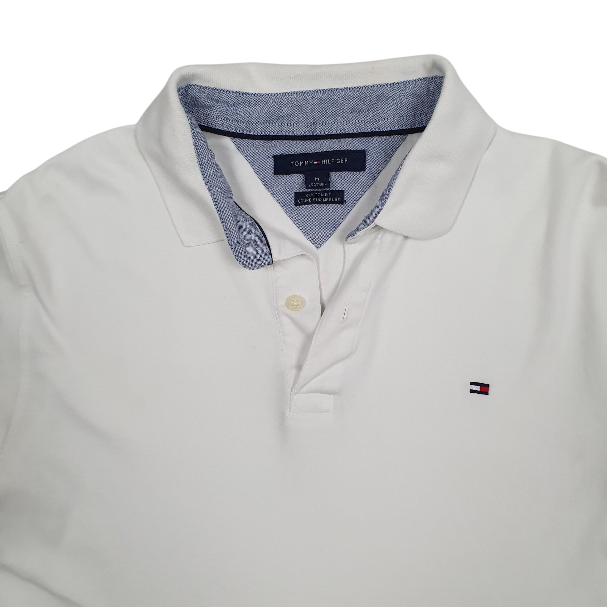 Mens White Tommy Hilfiger   Polo Shirt
