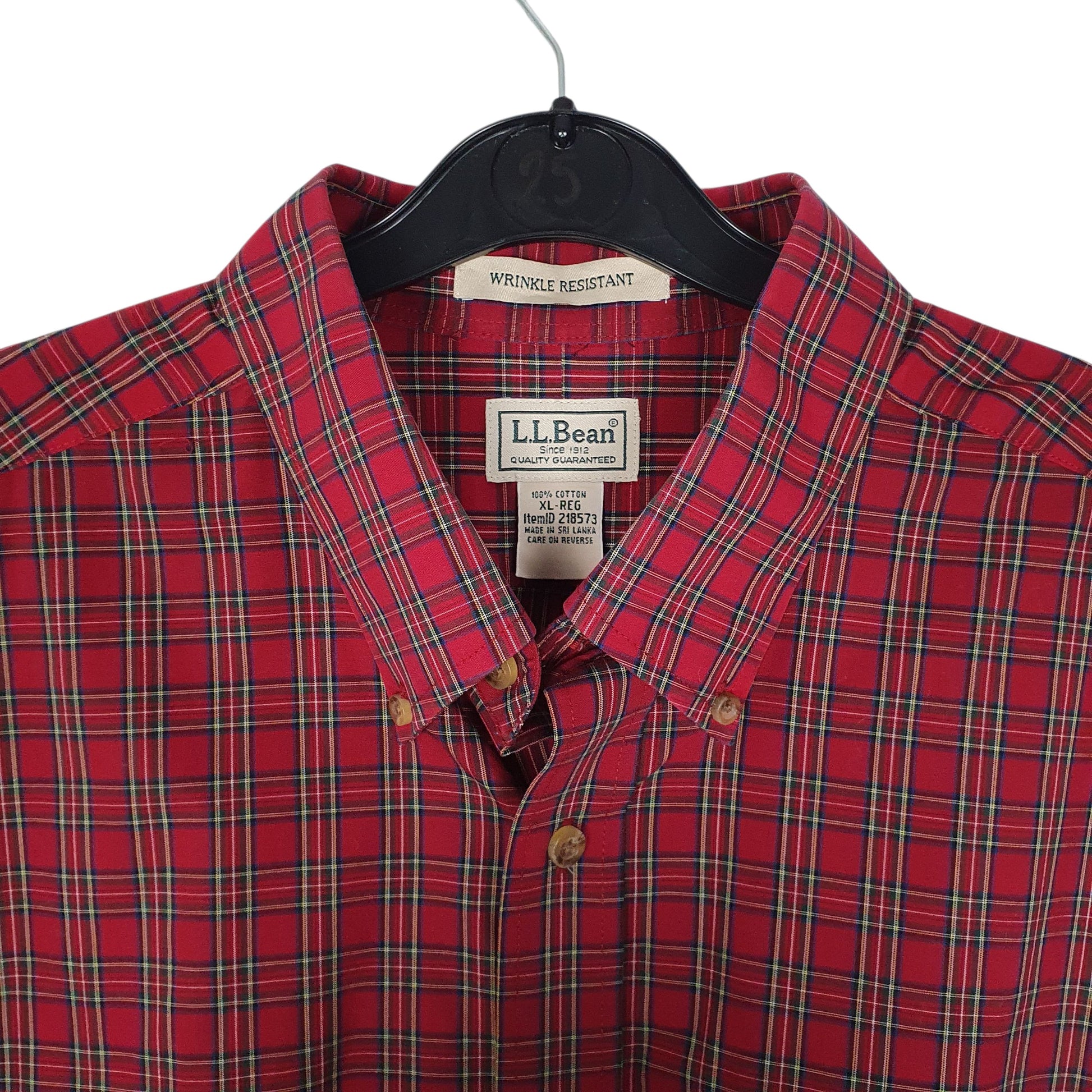 Mens Red L.L.Bean   Shirt