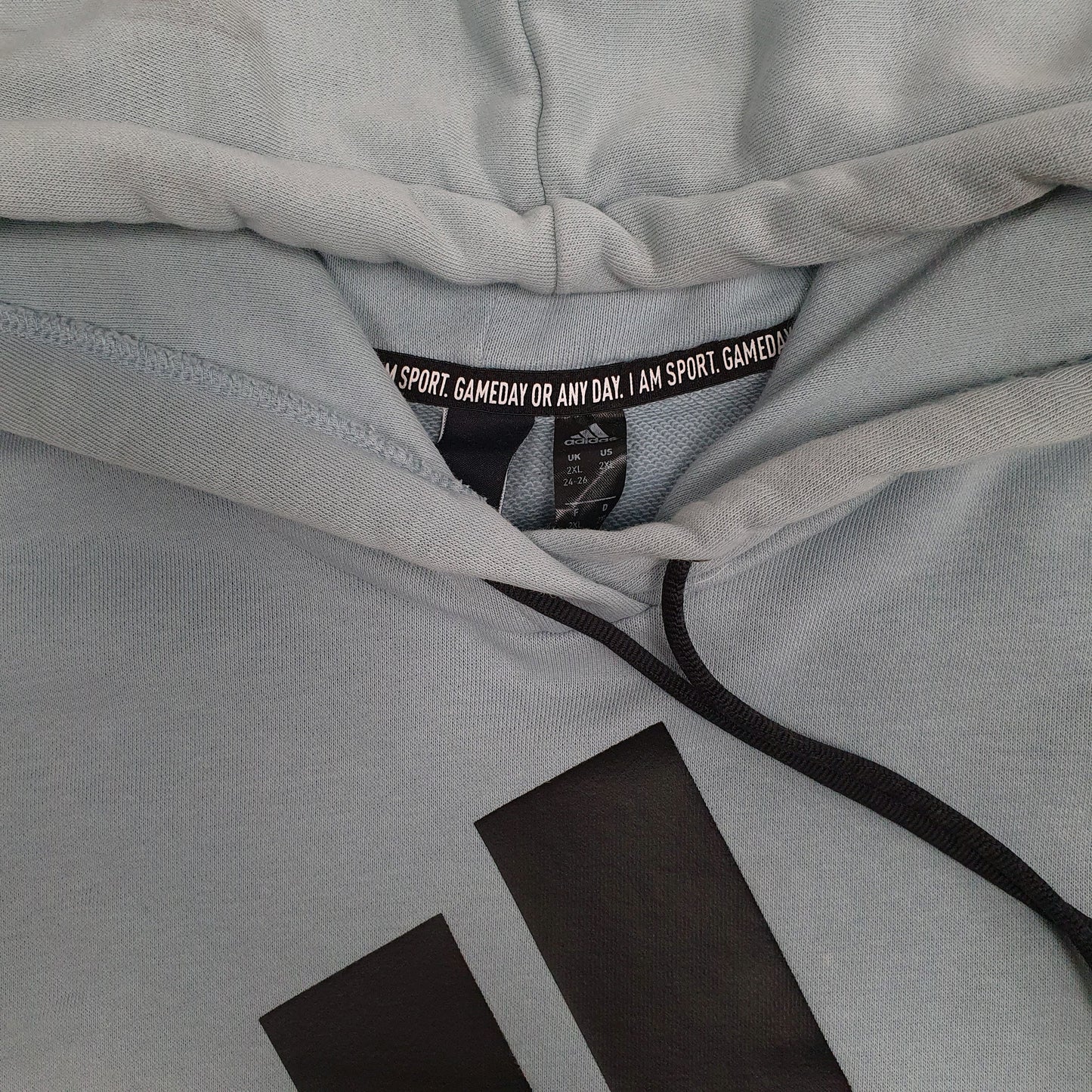 Womens Blue Adidas  Hoodie Jumper