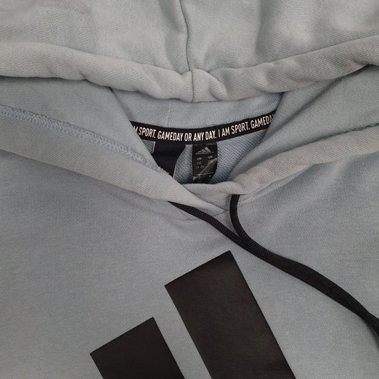 Womens Blue Adidas  Hoodie Jumper