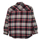 Mens Grey Dickies Workwear Plaid Crewneck Coat