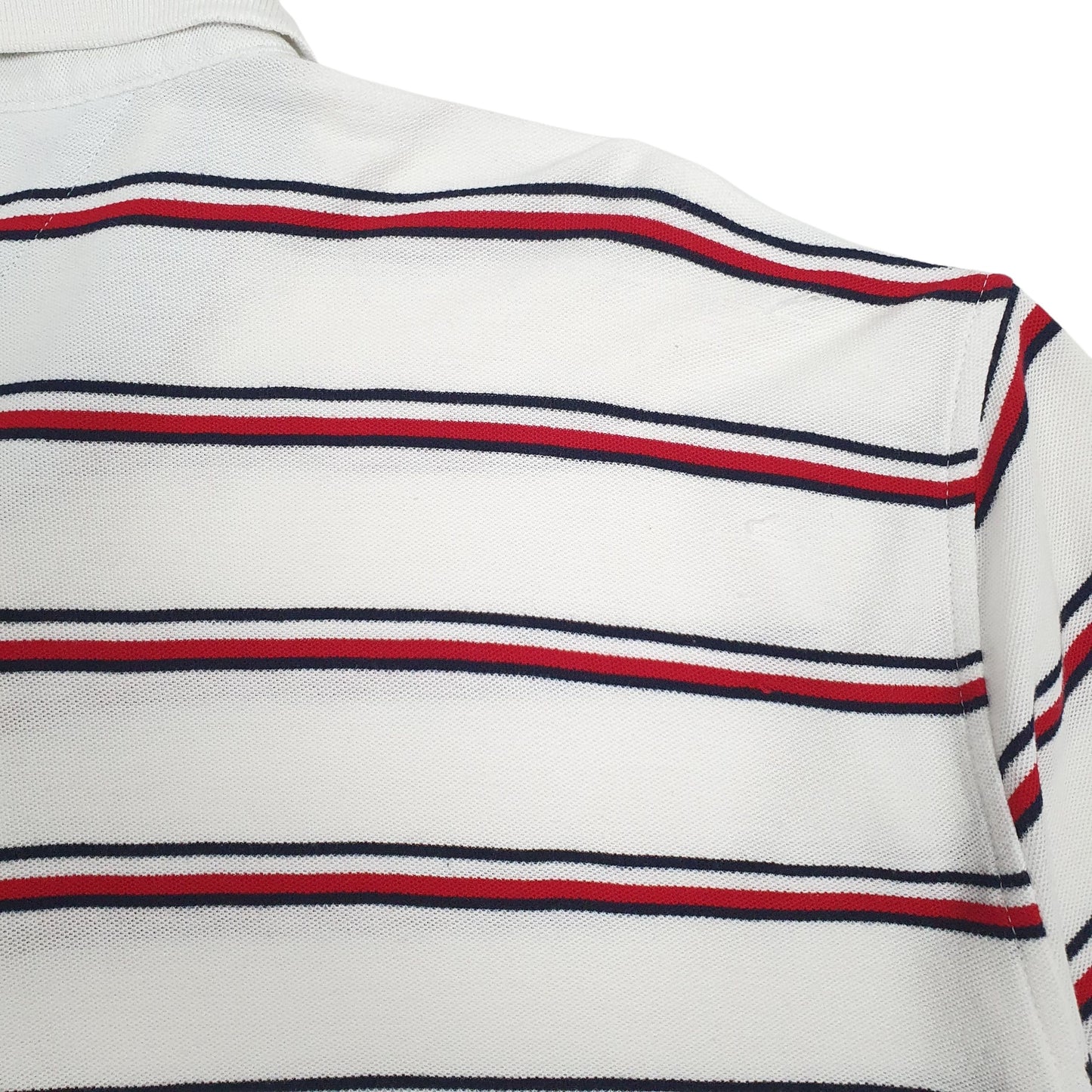 Mens White Tommy Hilfiger  Crewneck Polo Shirt
