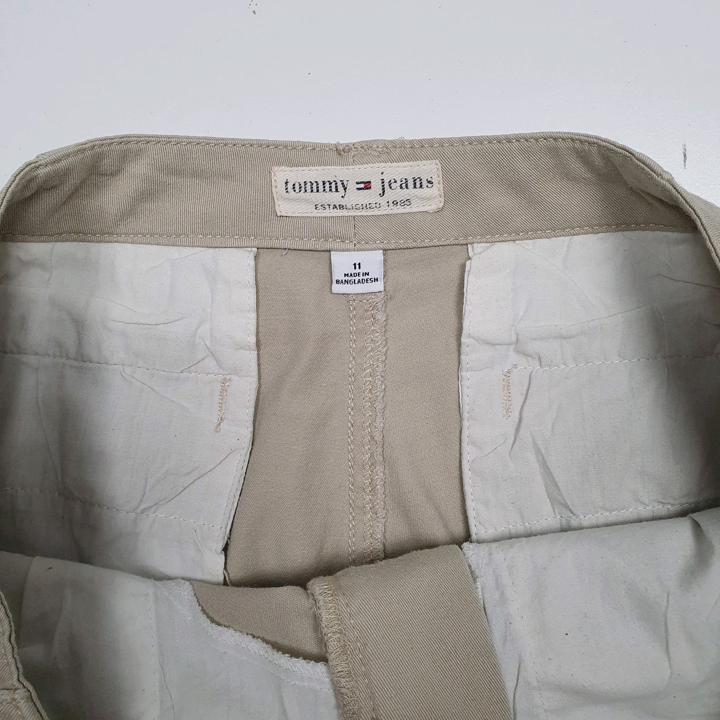 Womens Beige Tommy Hilfiger Vintage 00s  Shorts