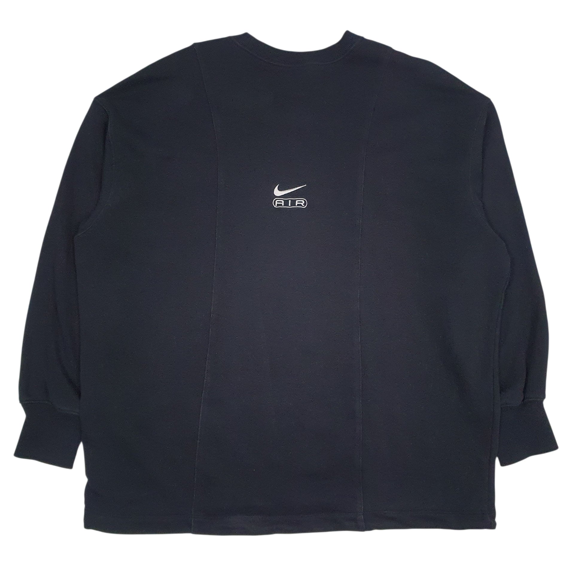 Mens Black Nike Air Spellout Crewneck Jumper