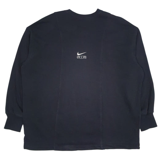 Mens Black Nike Air Spellout Crewneck Jumper