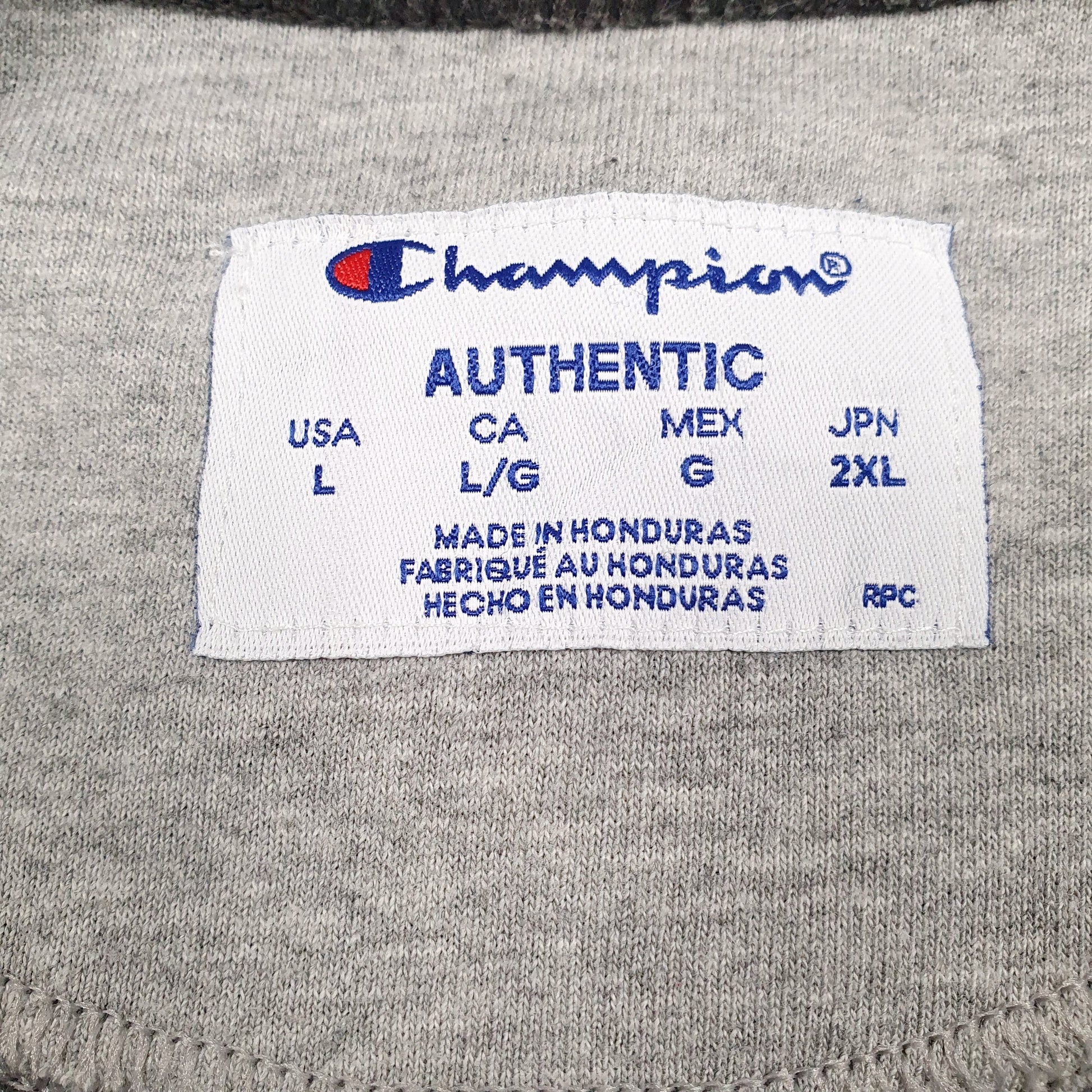 Mens Grey Champion  Crewneck Jumper