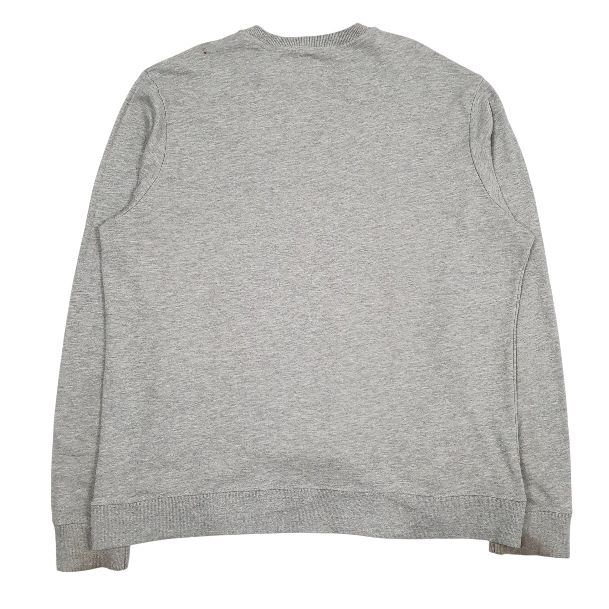 Mens Grey Champion Spellout Crewneck Jumper