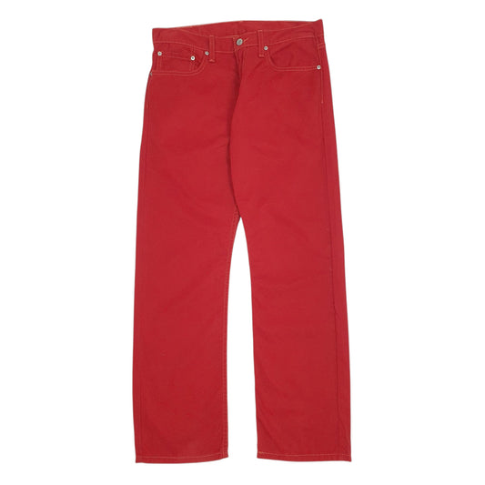Mens Red Levis  Chino Trousers