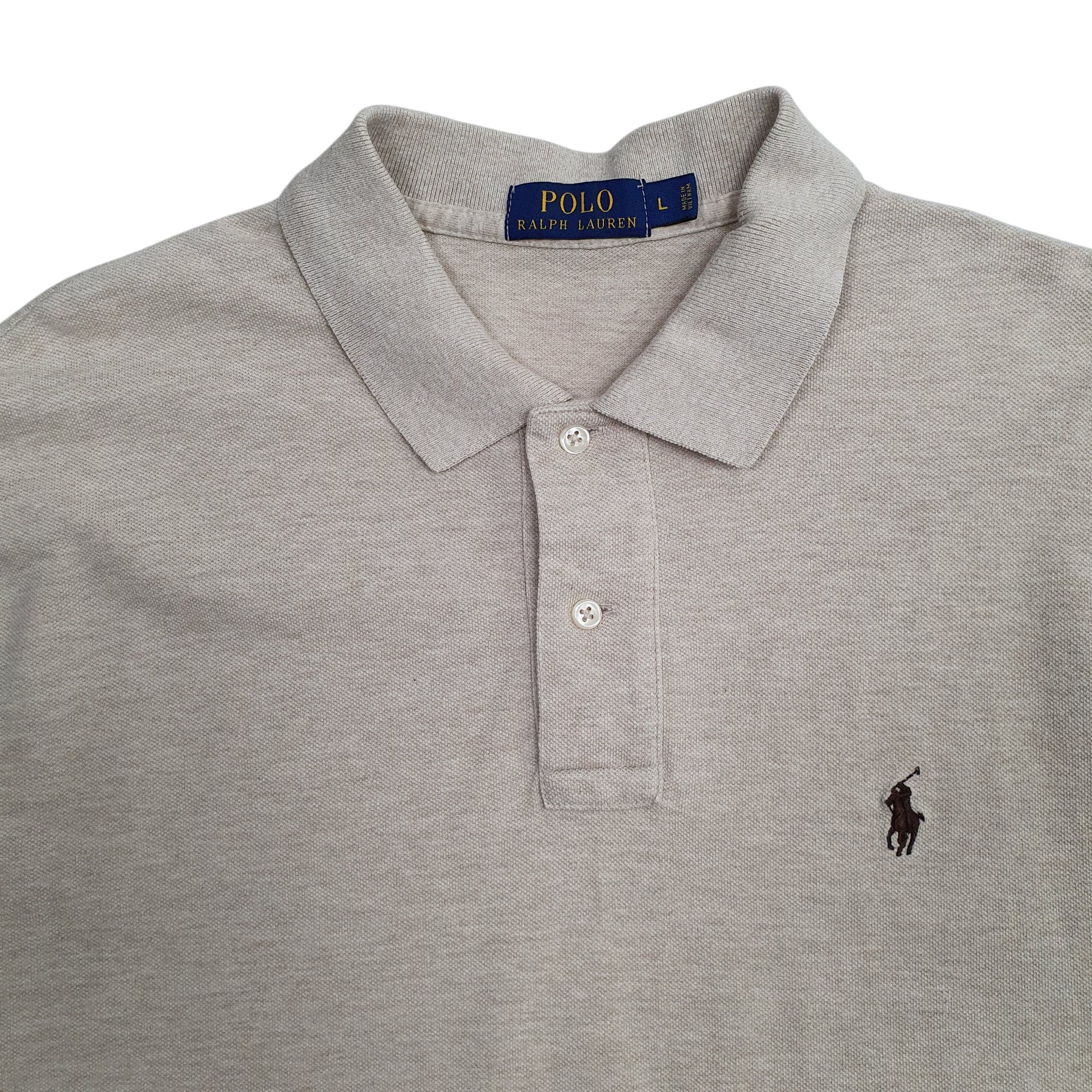 Mens Beige Polo Ralph Lauren   Polo Shirt