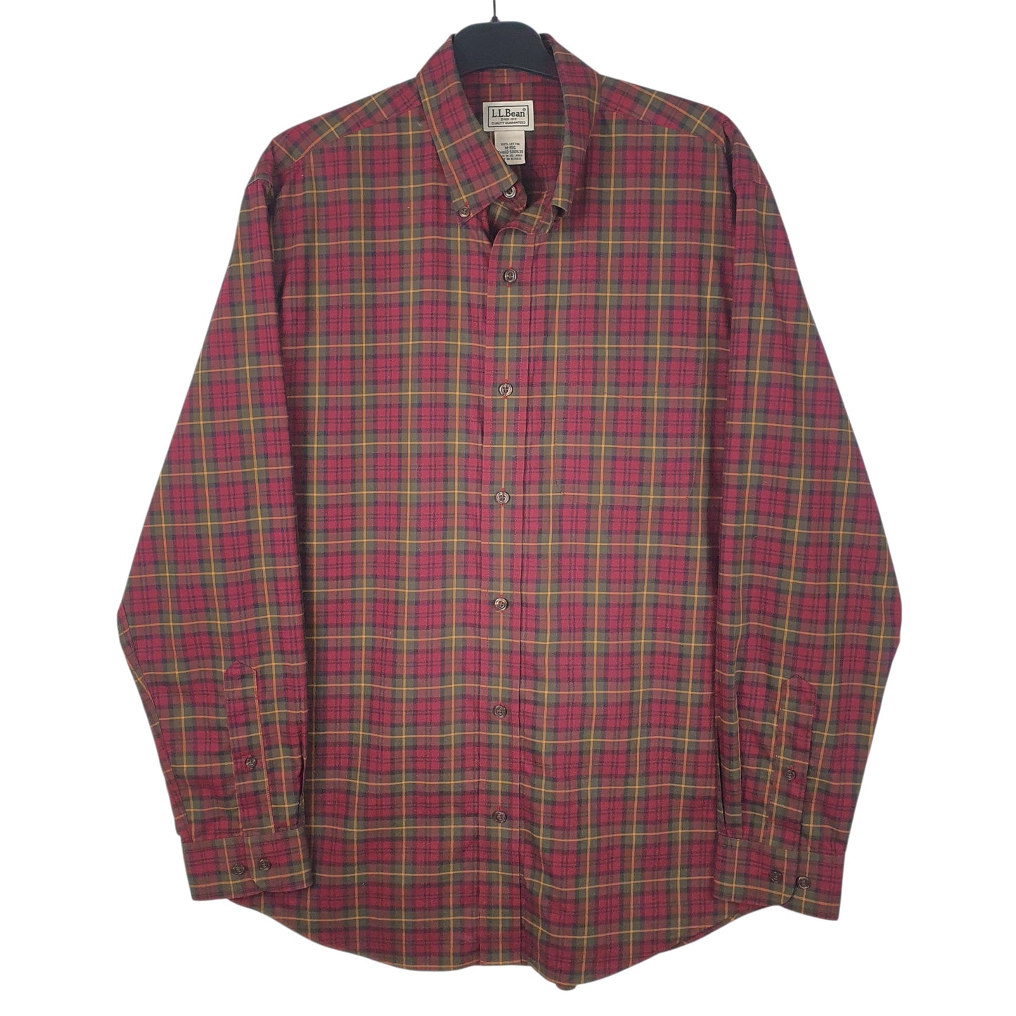 Mens Red L.L.Bean  Long Sleeve Shirt
